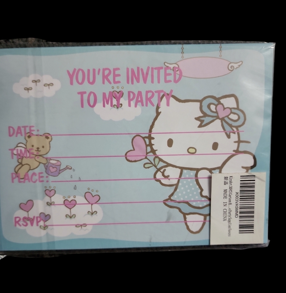 Hello Kitty Birthday Party Decorations with Invitations - Picture 3 of 5